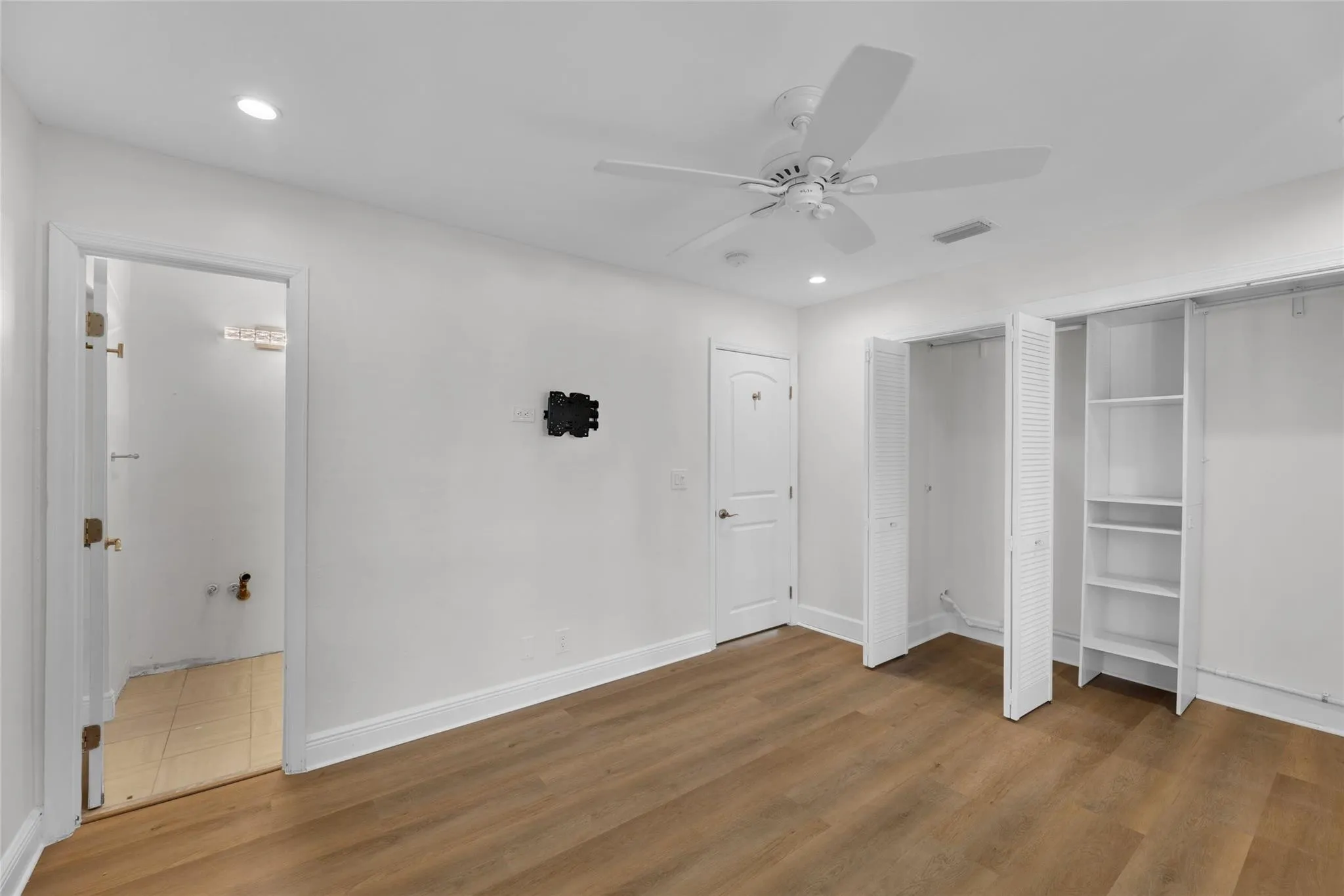 Bedroom with bathroom and great closet space