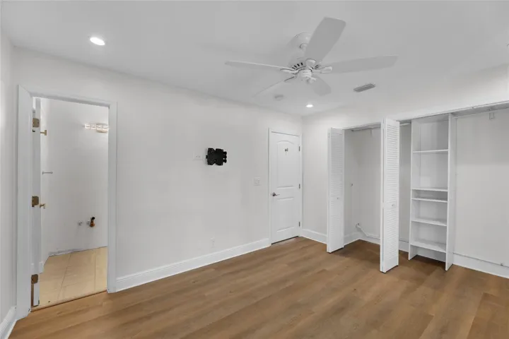 Bedroom with bathroom and great closet space