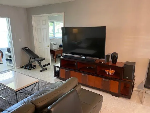 Tile flooring throughout
