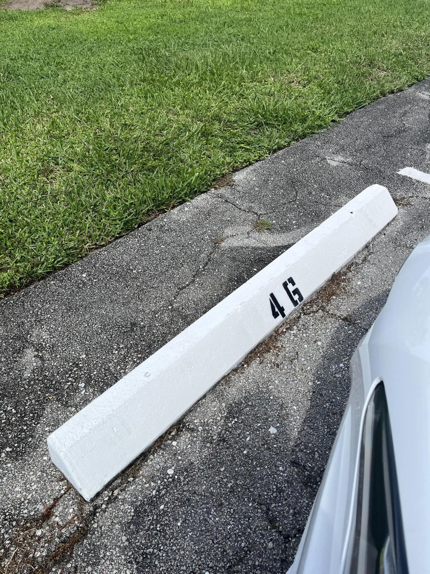 #46 is the parking space