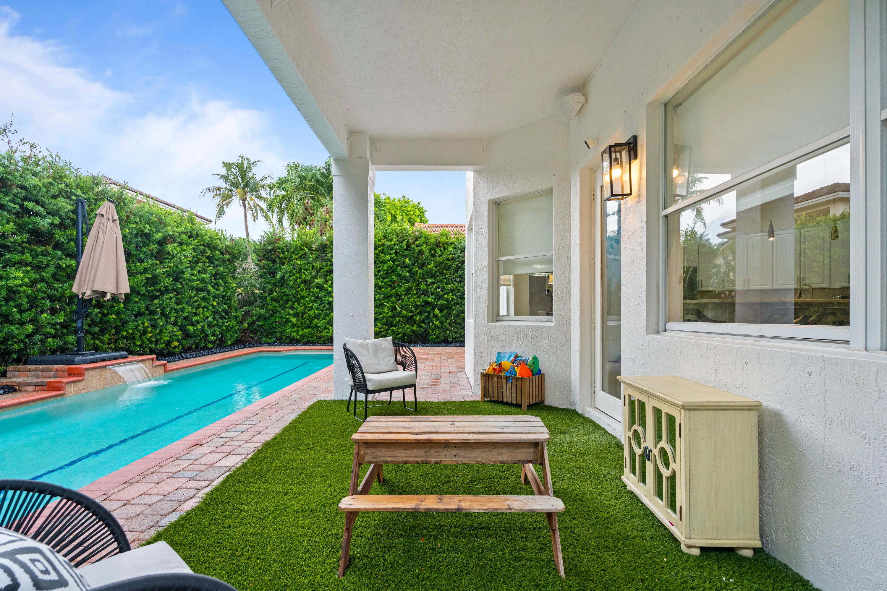 Covered patio
