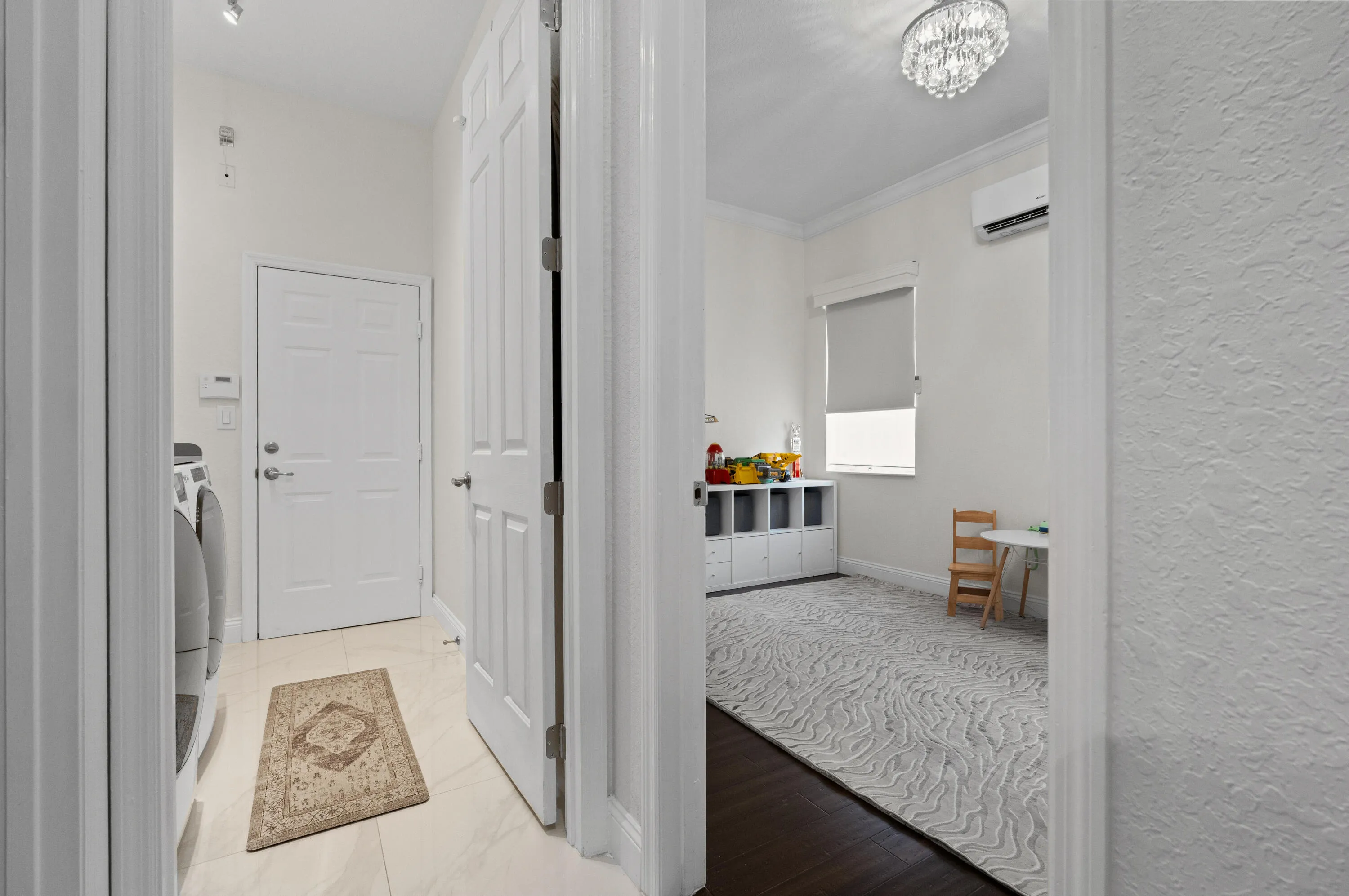 Bedroom 2 entrance (utilized as toy room)