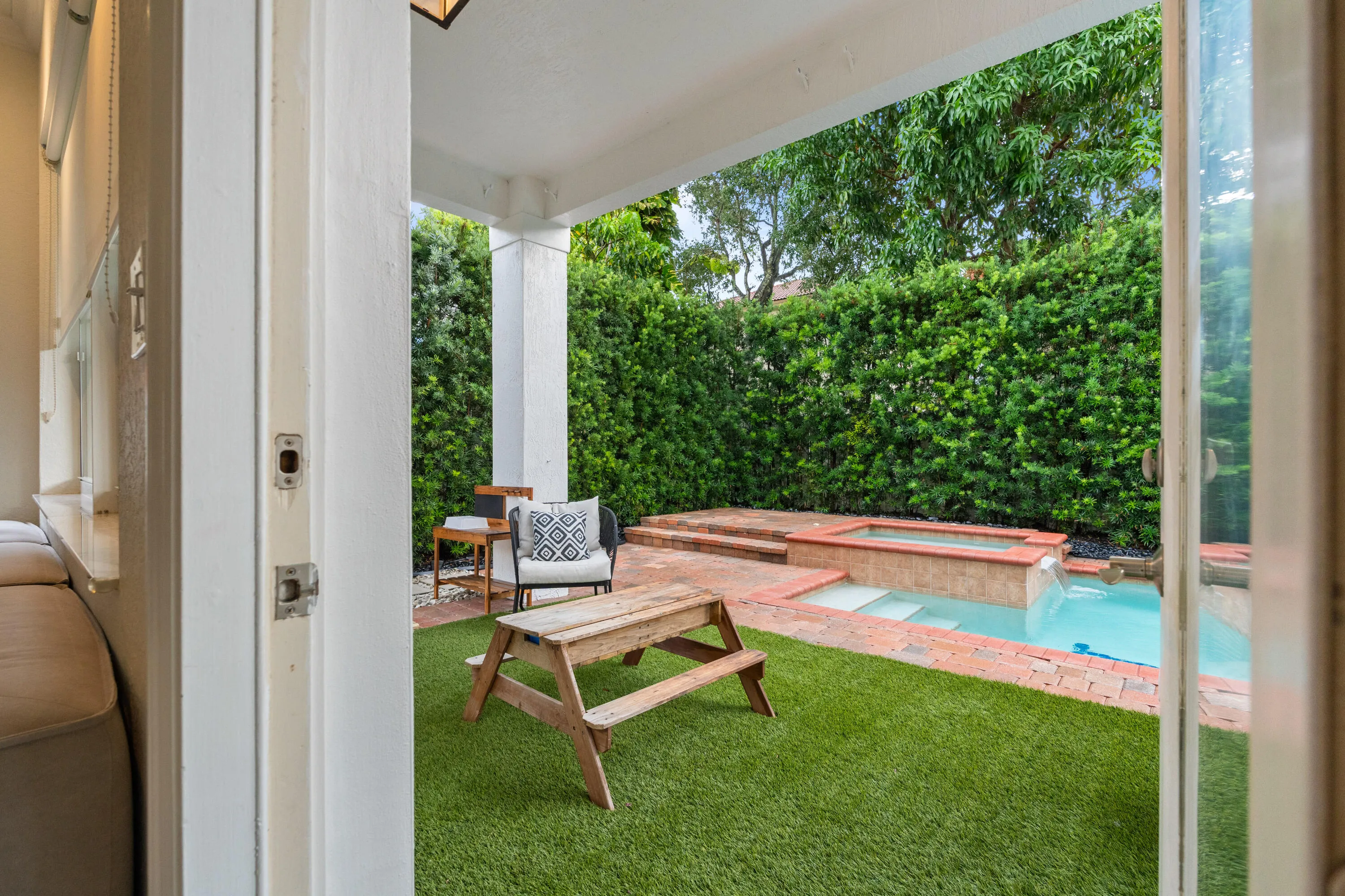 Covered patio