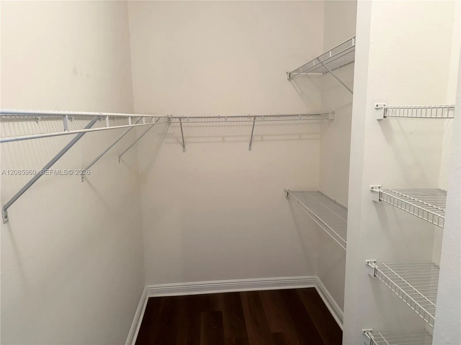Large primary bedroom closet