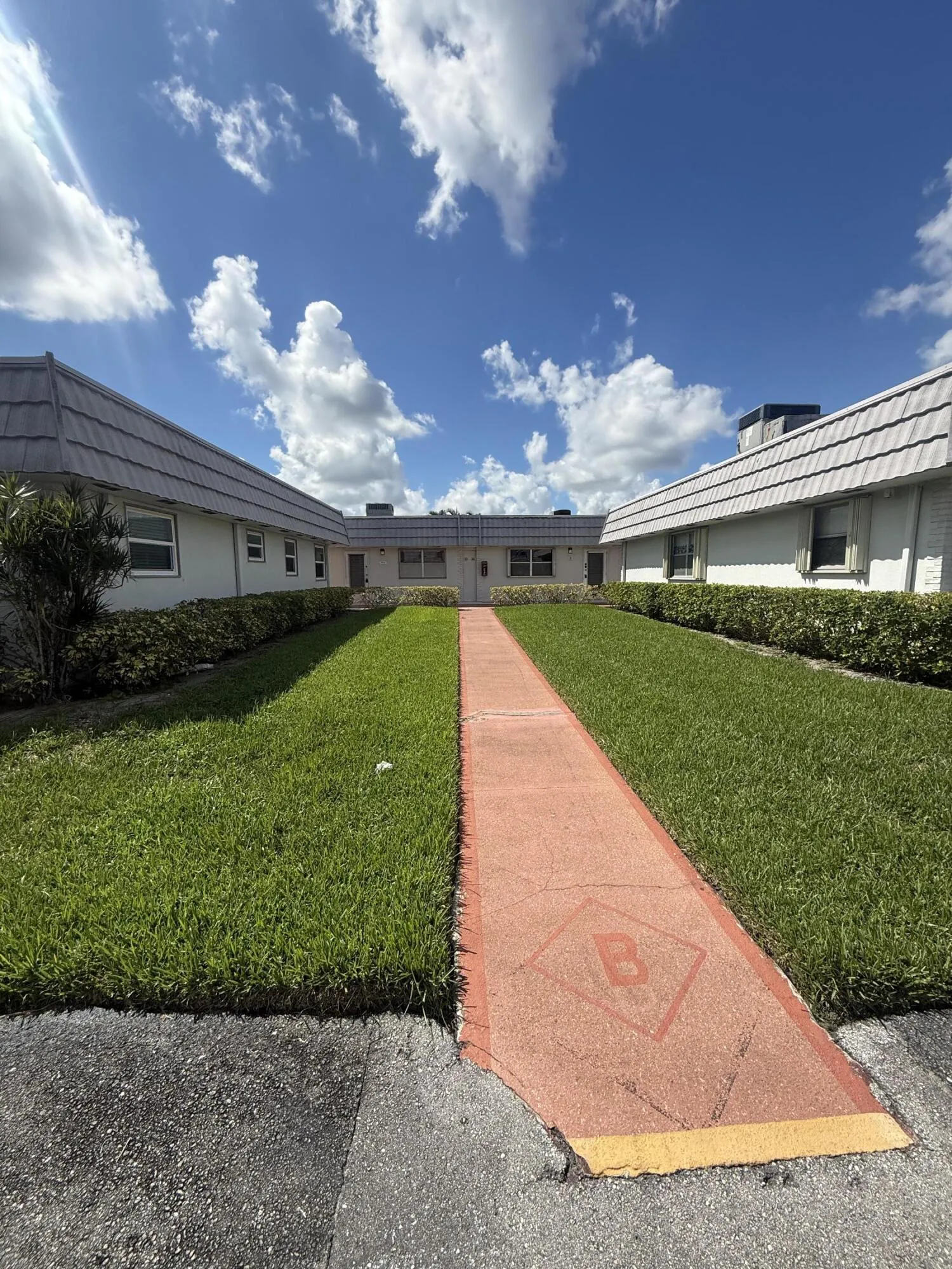 Walkway to villa