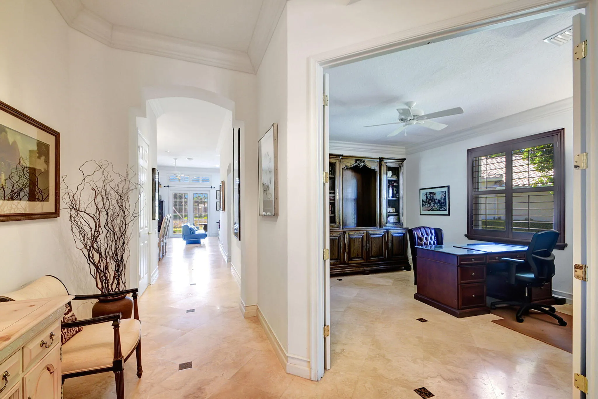 Front door looking in
