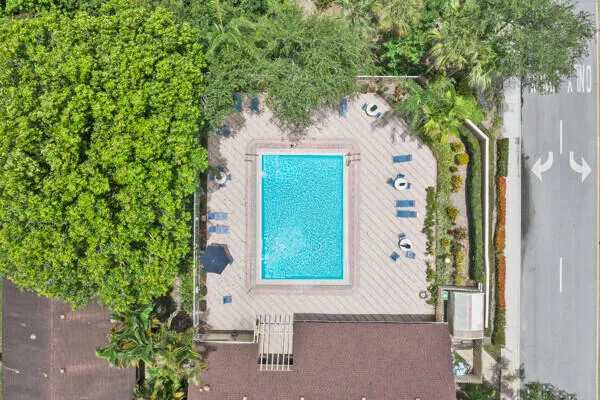 Tamarind Village Ariel of pool