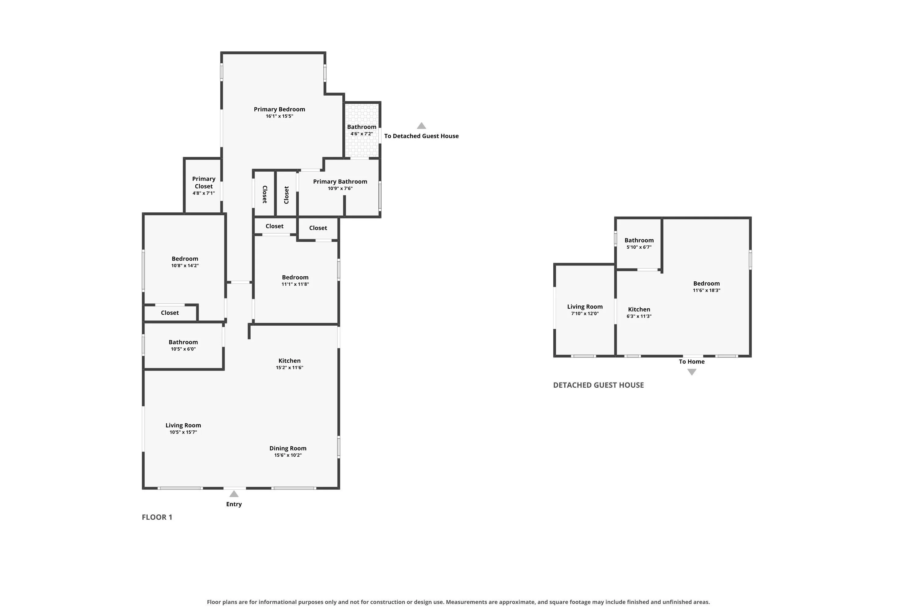 Combined floorplan