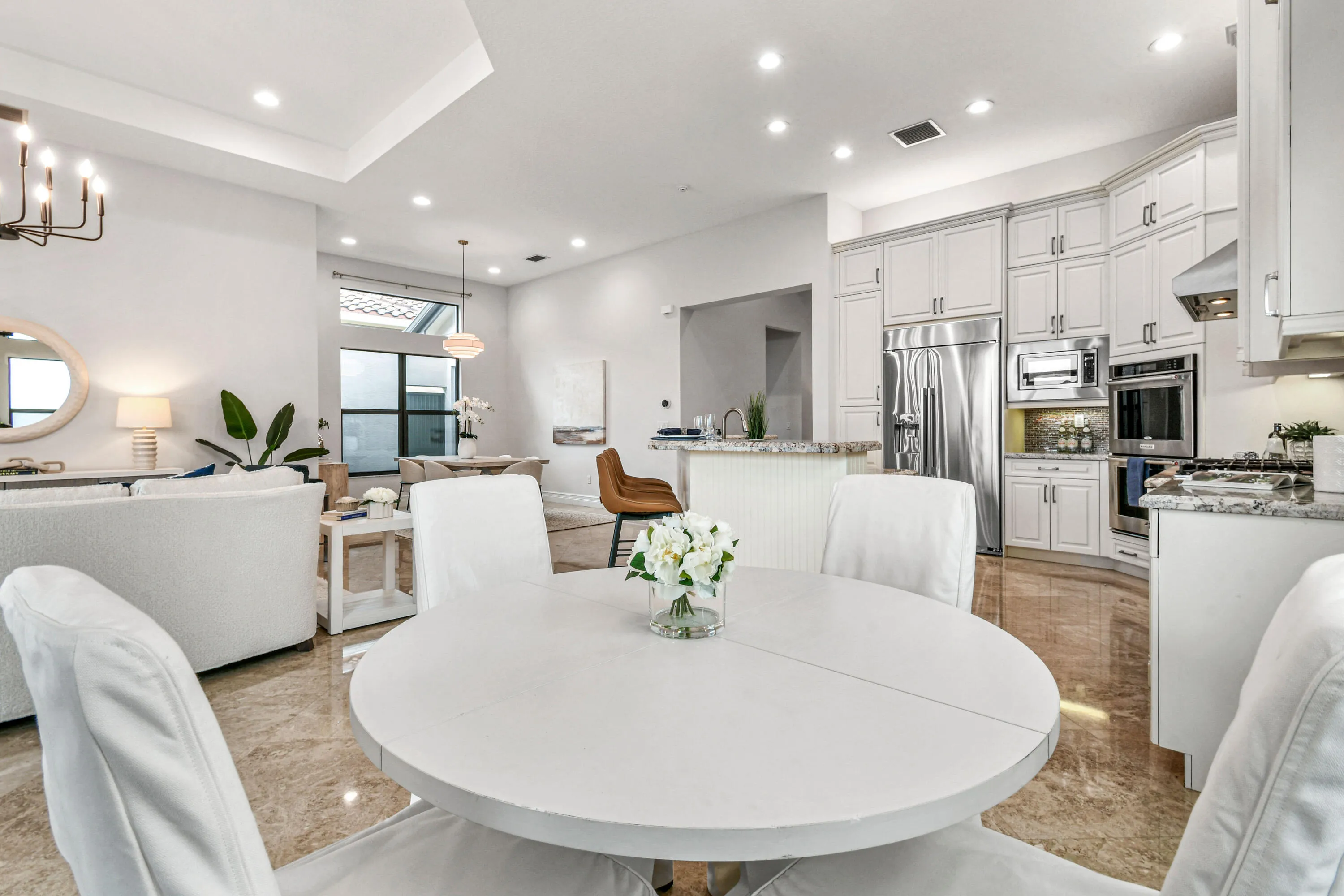 View to Kitchen and Living Room