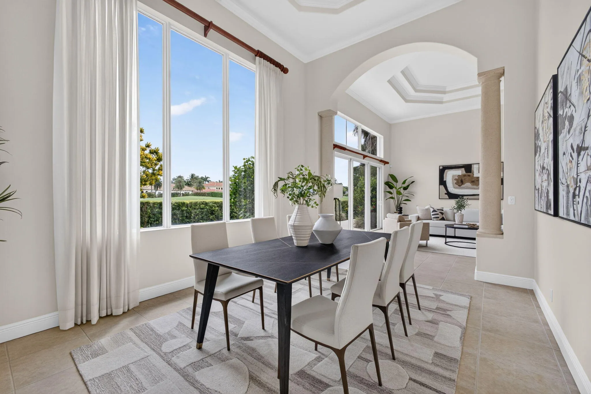 Enjoy your large formal dining area with incredible views of the Golf Course