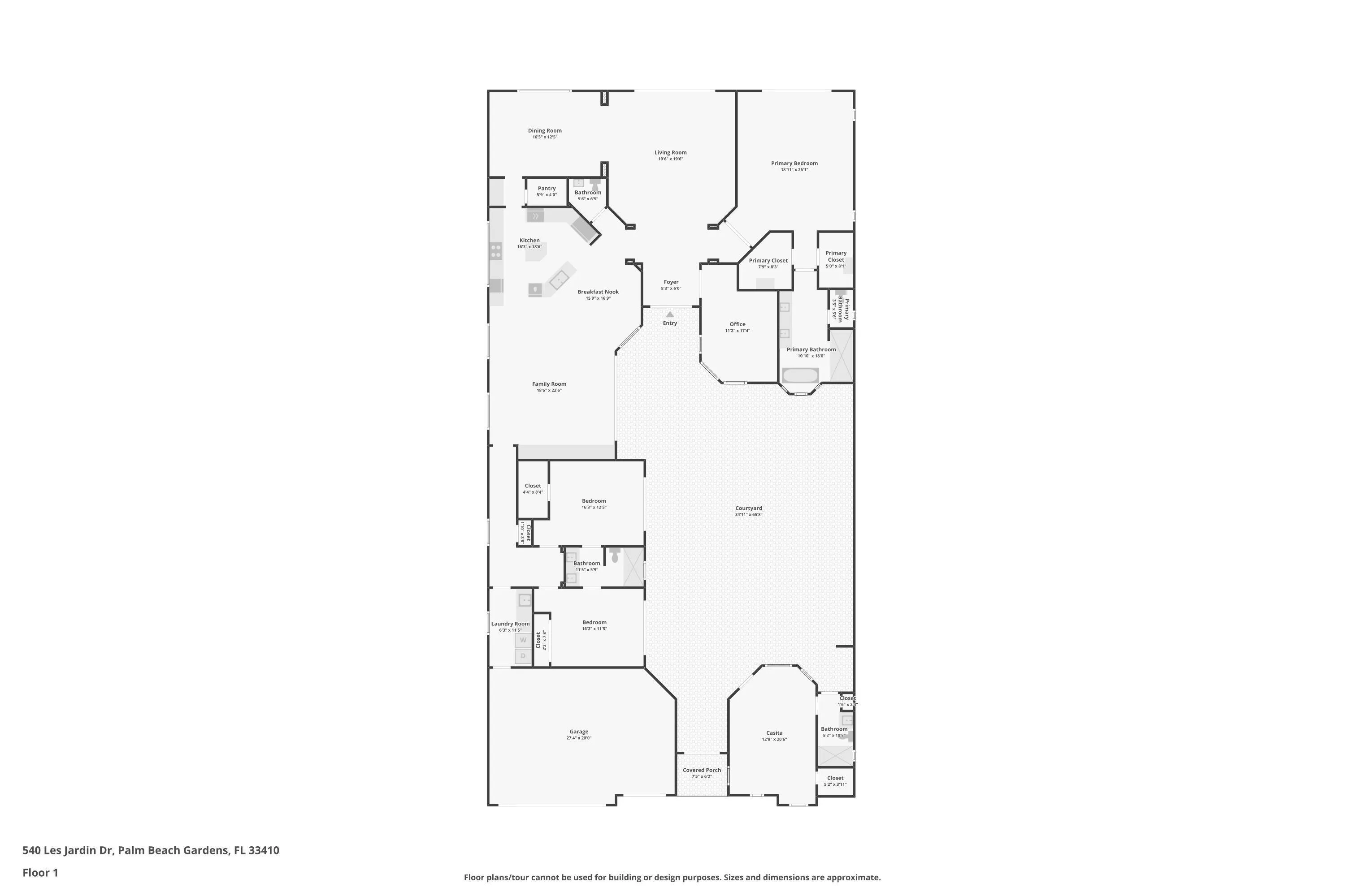 Floorplan 540 Les Jardin