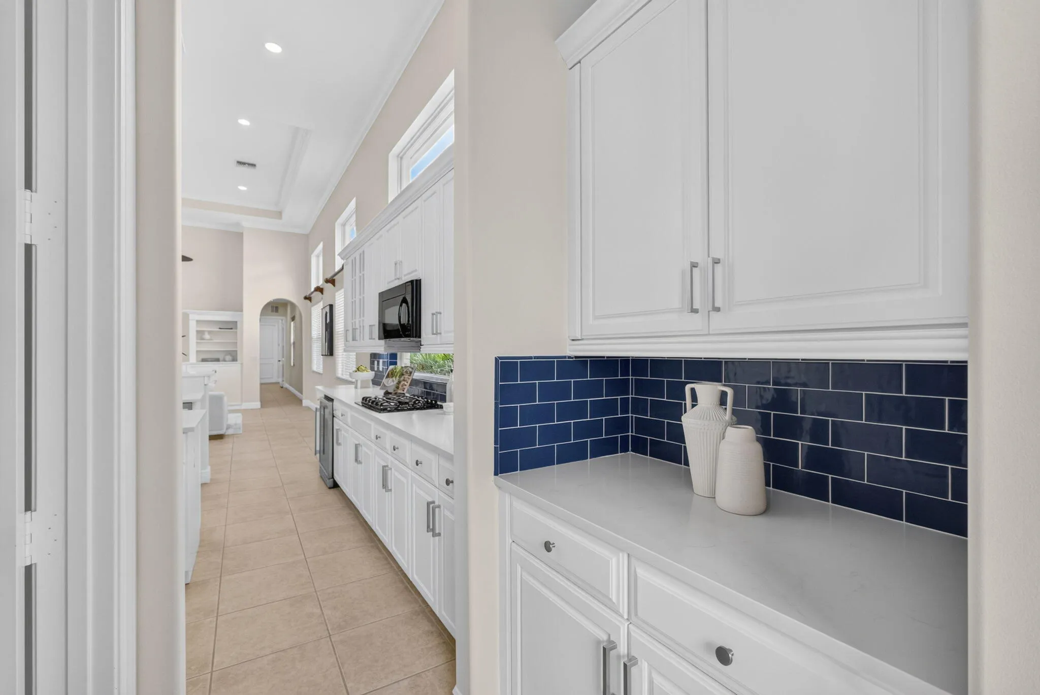 Butlers Pantry between kitchen and dining room