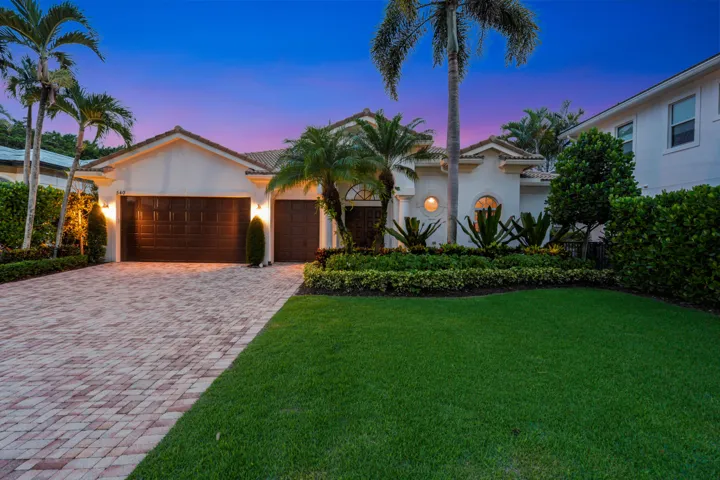 Large Driveway and front lawn 2.5 car Garage