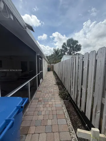 Side entrance