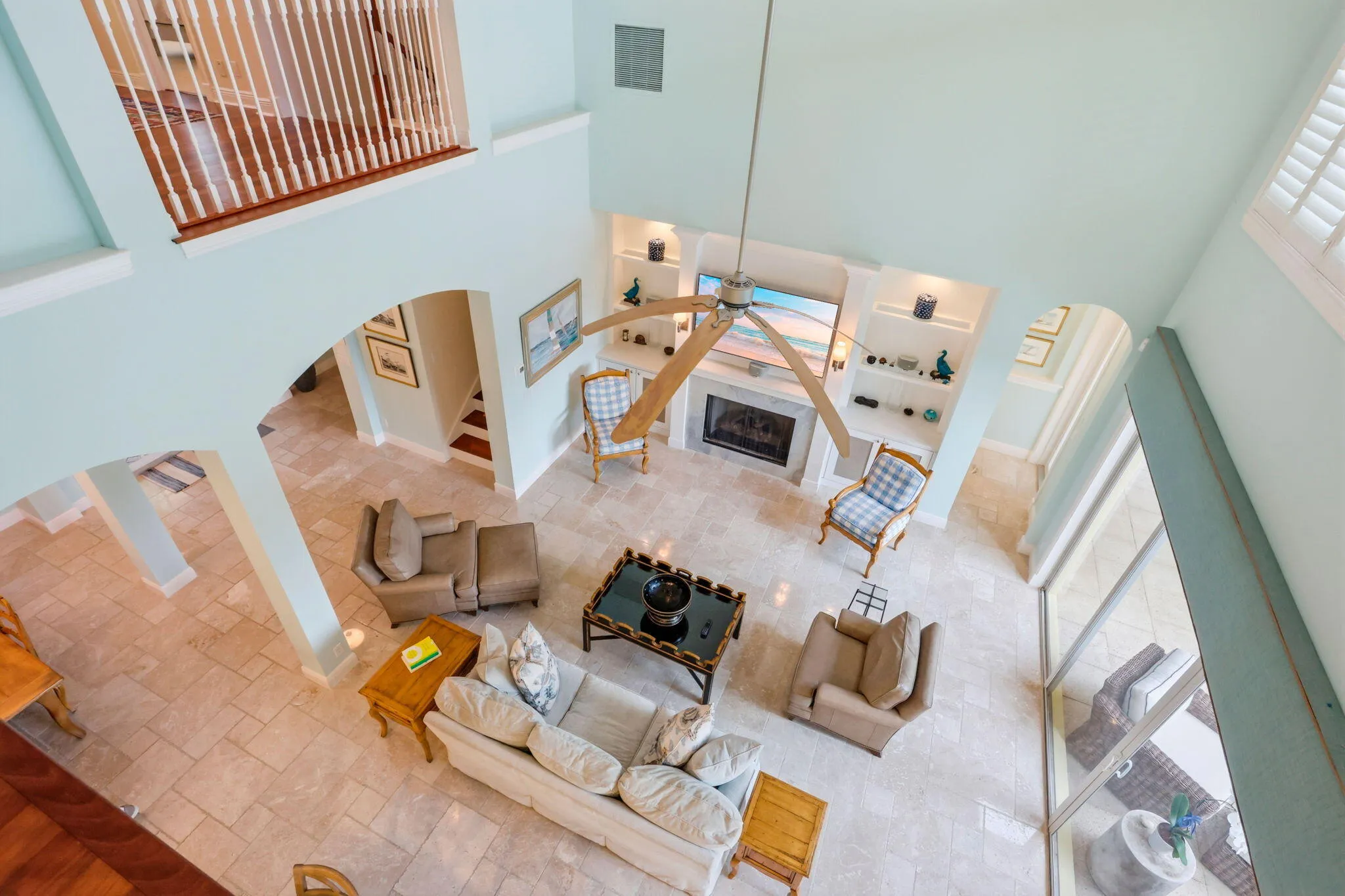 Looking down from Upstairs
