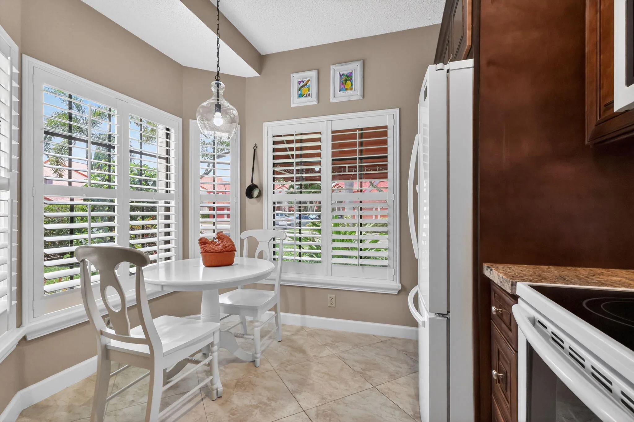 Eat in kitchen with the perfect bay window for your morning coffee