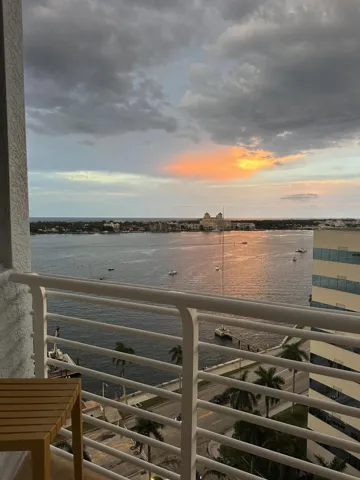 Sunrise View of Palm Beach From Balcony