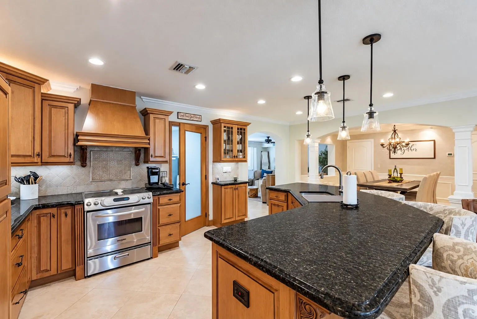 Gourmet Kitchen with Island