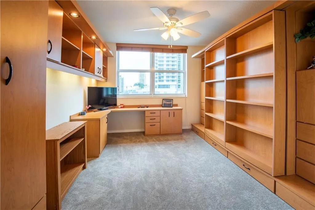 Guest Suite has a custom built-in Murphy bed/desk/storage unit - Perfect for working at home/overnight guests