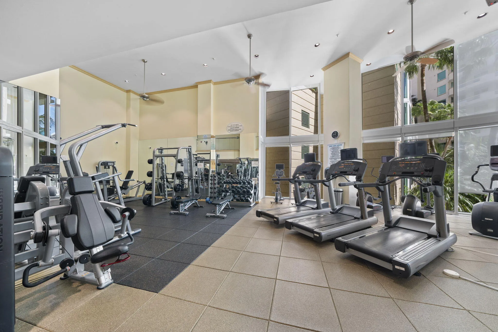 Fitness Center offers locker rooms with Saunas/showers