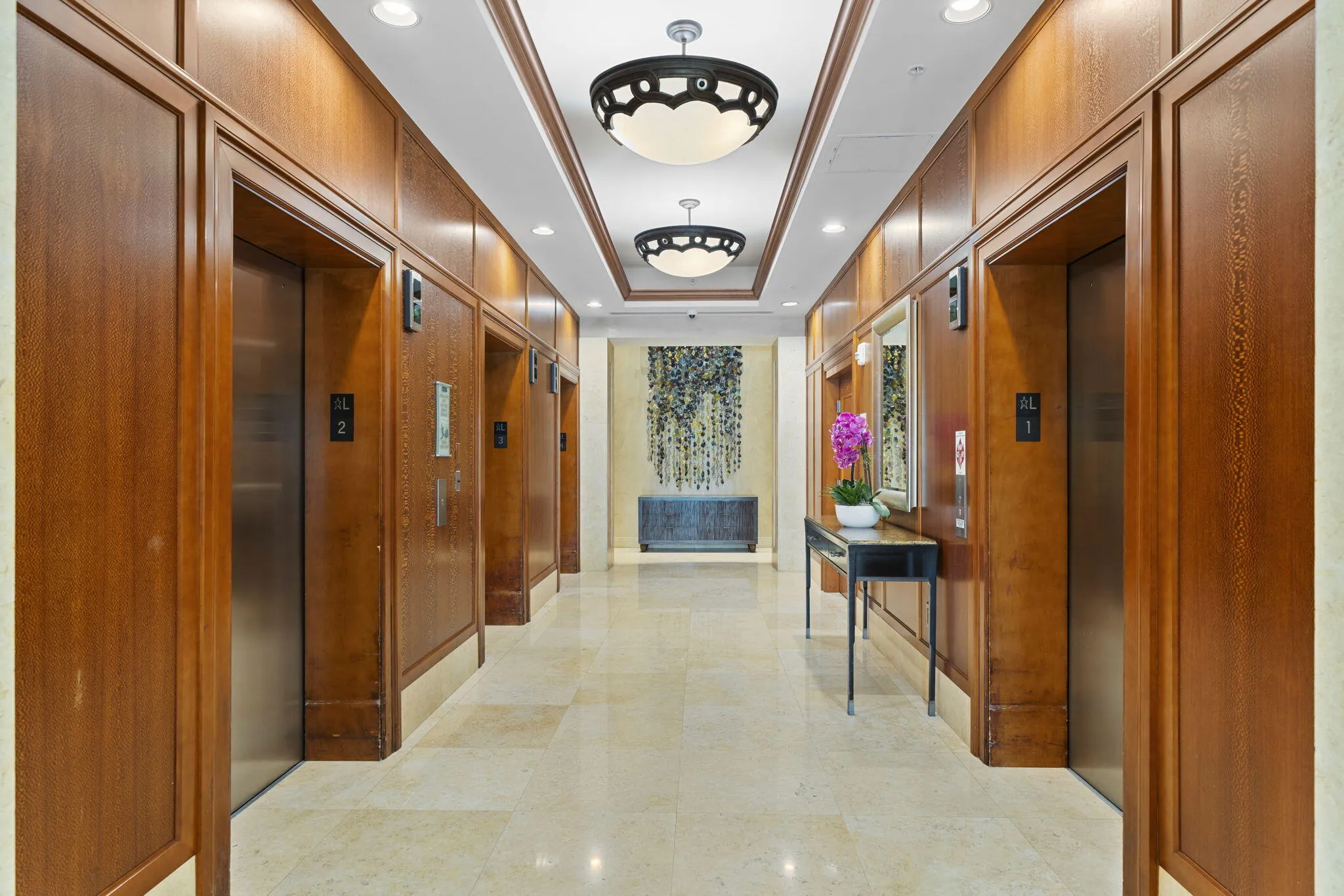 Recently upgraded lobby-level elevators