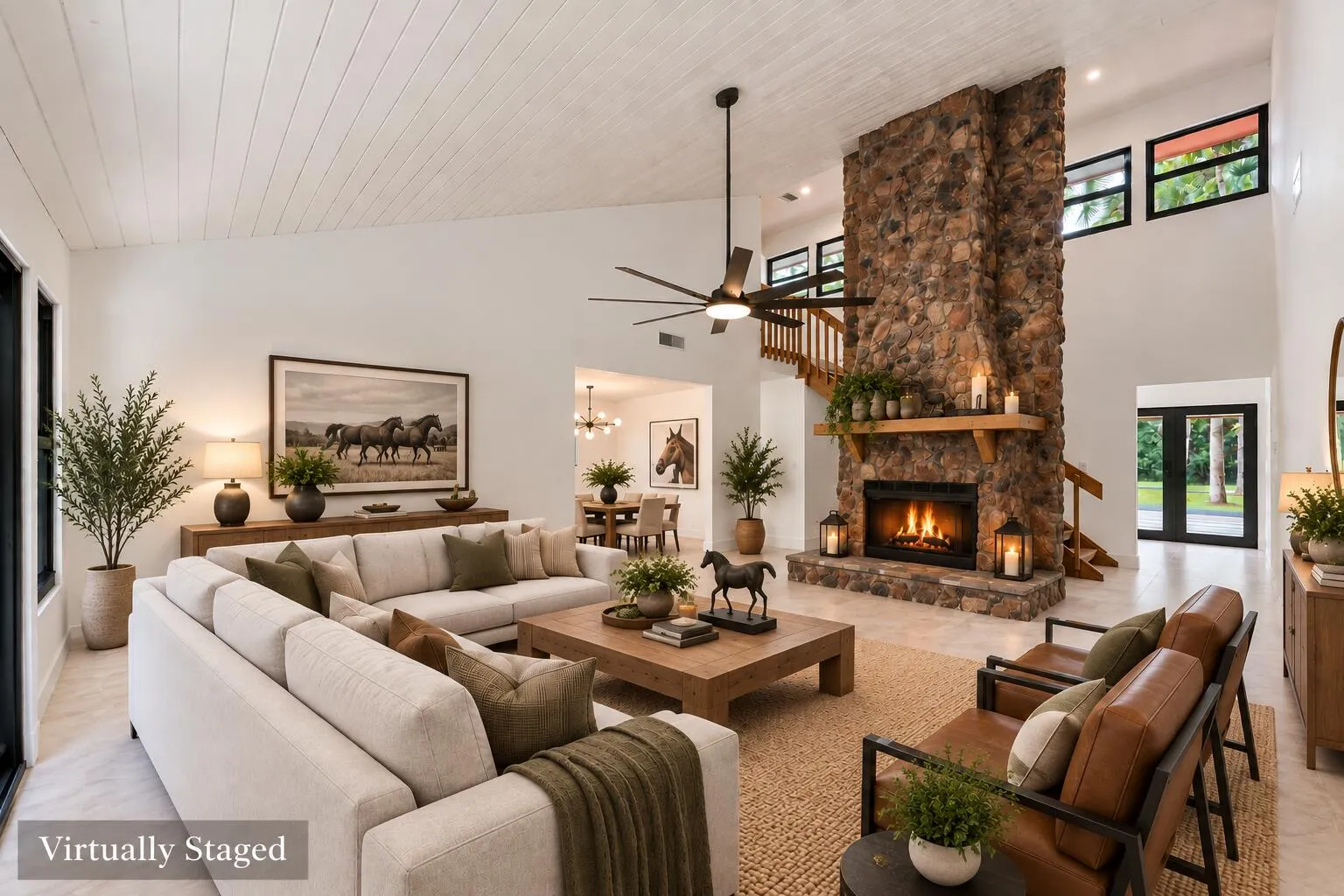 Enjoy living area and your Fireplace