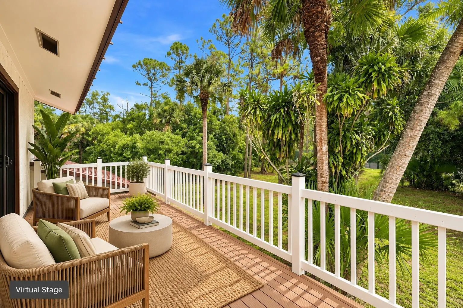 Balcony right off the master bedroom.