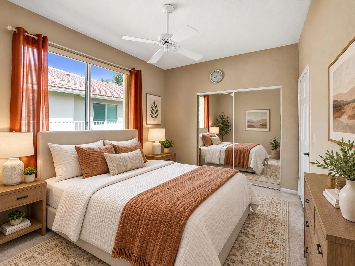 Bedroom 3, virtually stage