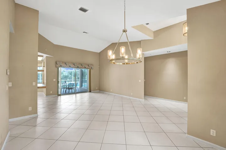 Dining room and den