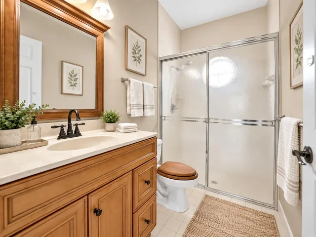 Bathroom 2, virtually staged