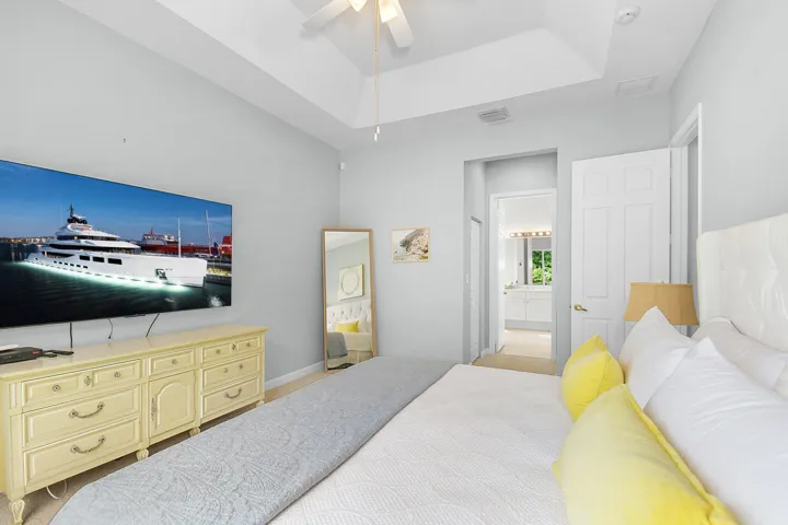 View of hallway to closet and bath