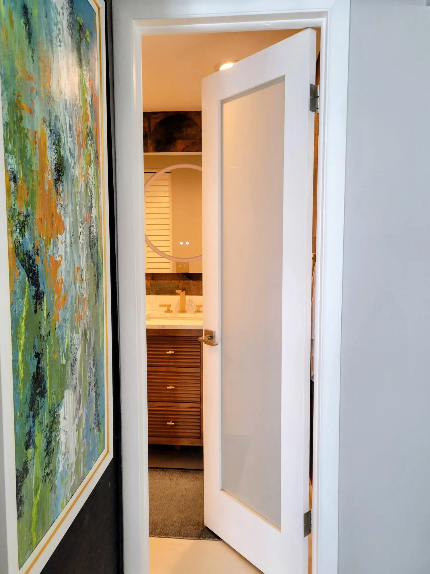 Hallway to guest bath