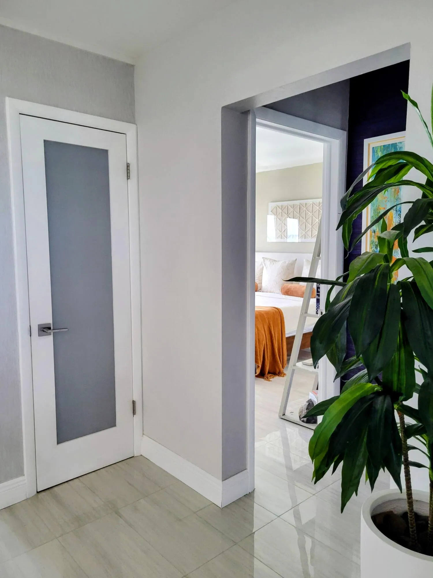 Pantry and entrance to guest bedroom.