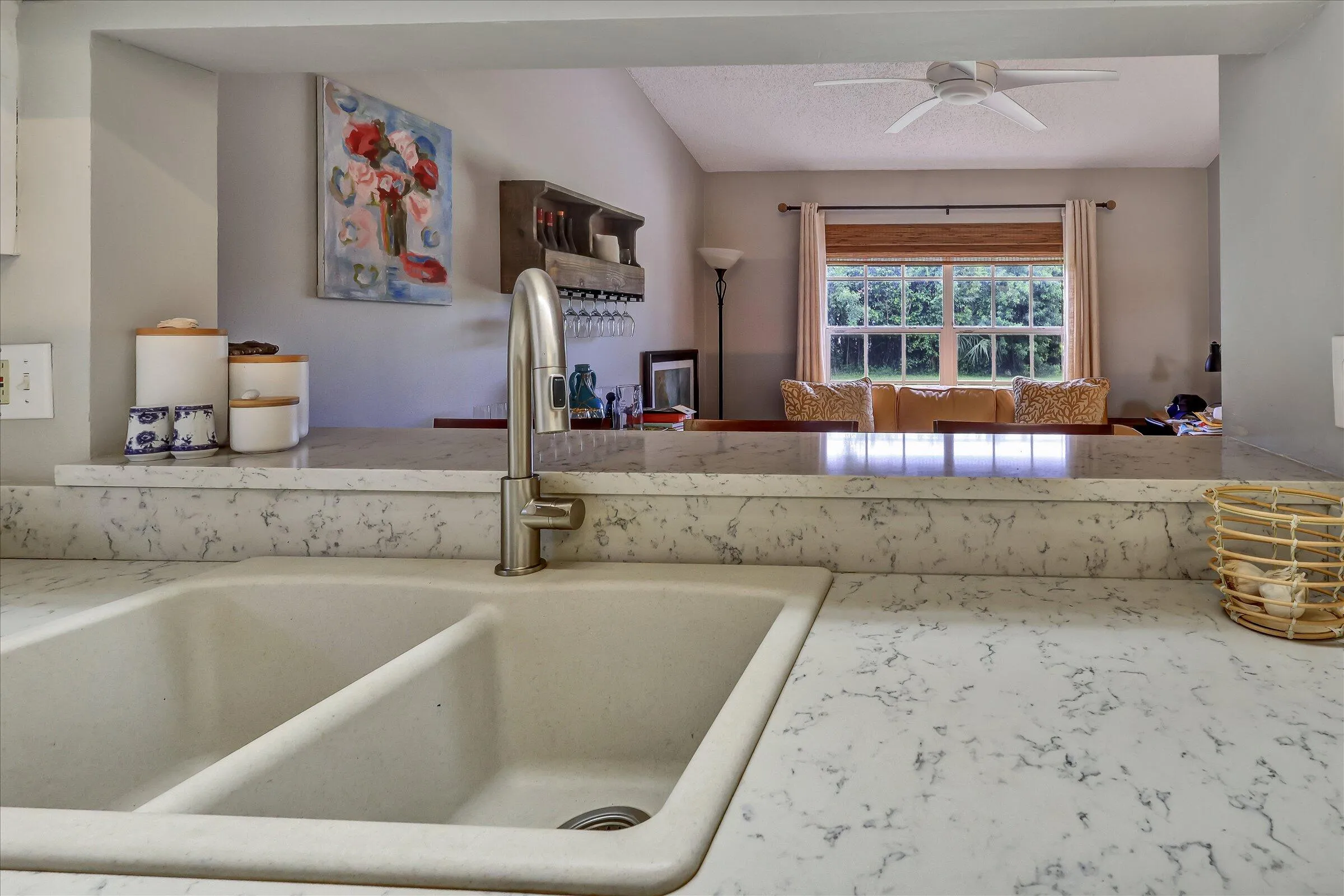 kitchen to family room