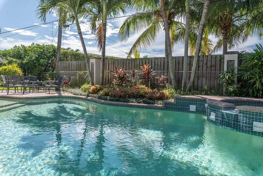 Resort Style Pool with Tropical Oasis
