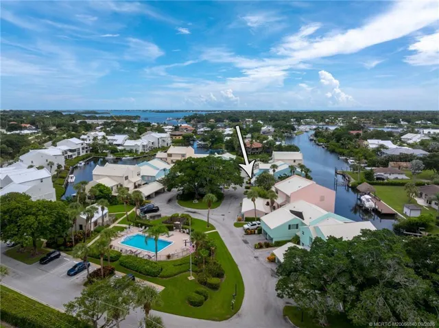 10' sliding glass windows bring the outdoors in with a great water view looking toward Manatee Pocket