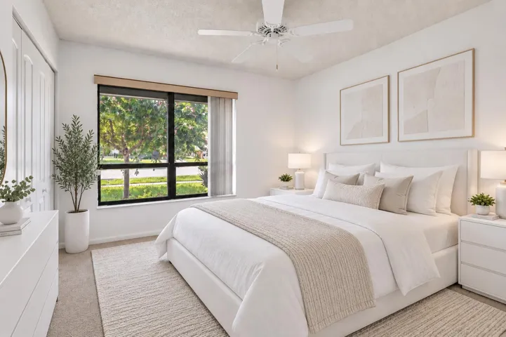 Staged second bedroom