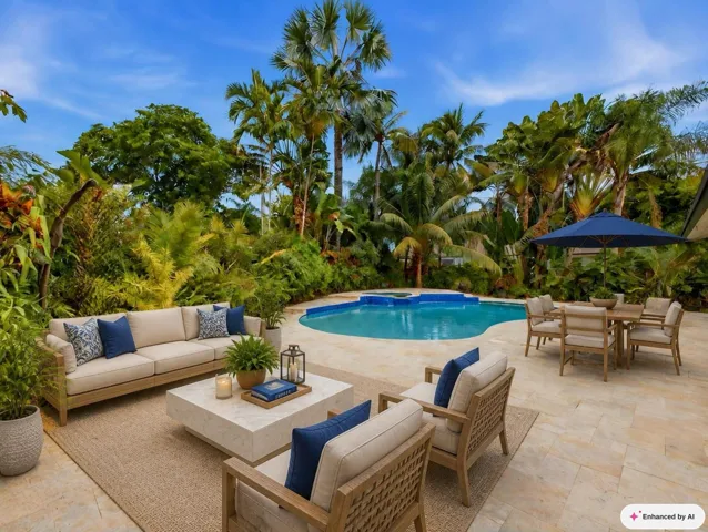 Pool Deck Staged