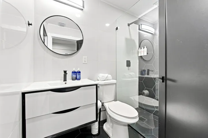 Hallway bathroom
