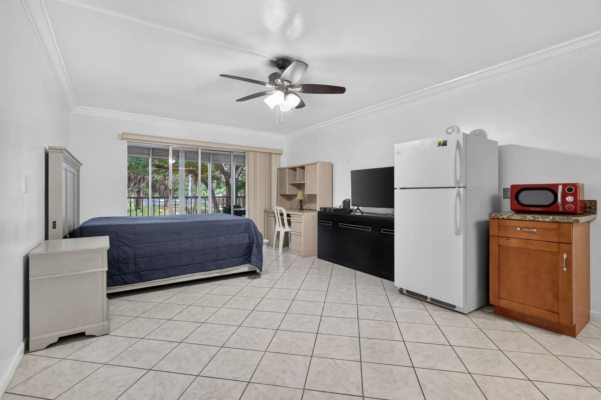 LIVING ROOM AND BEDROOM