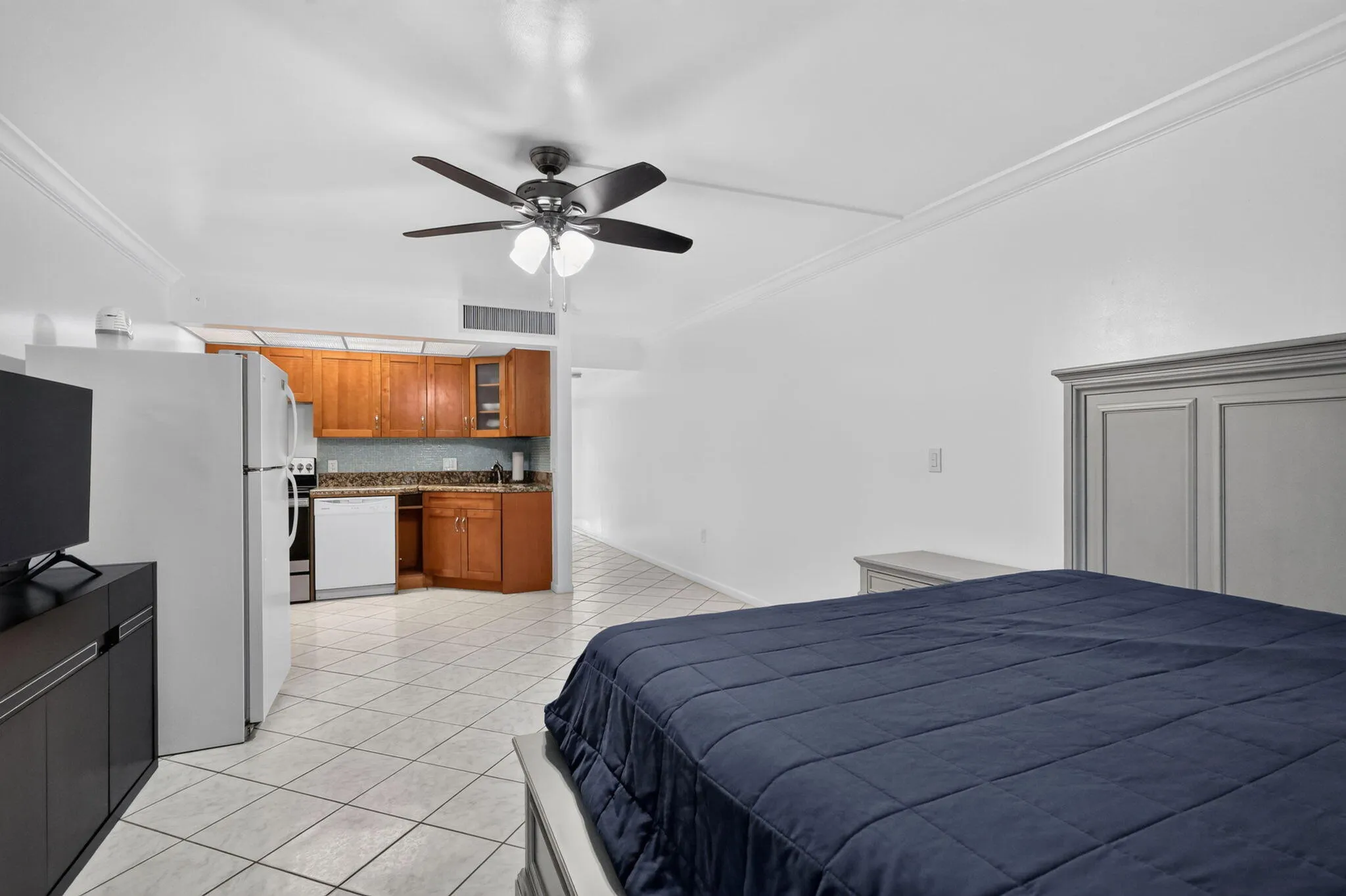 LIVING ROOM AND BEDROOM