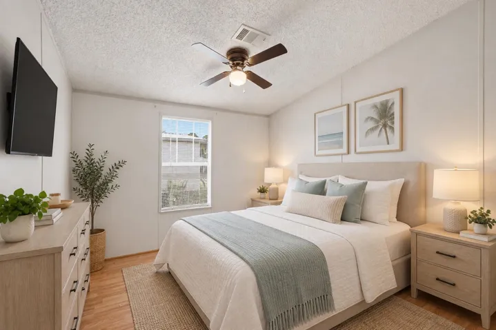 Bedroom two virtually staged