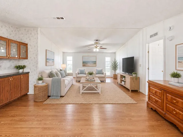 Virtually staged with furniture