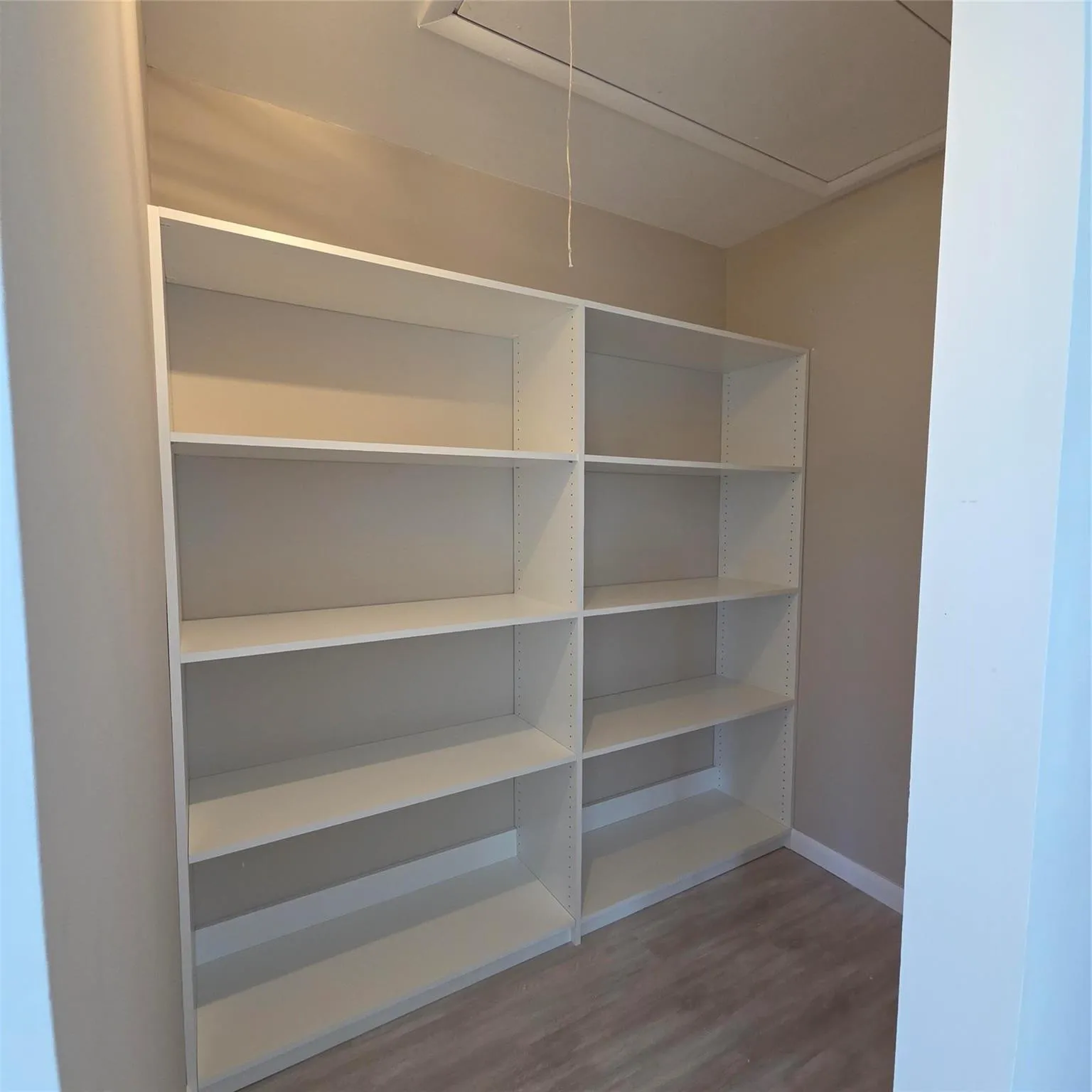 Large storage room with built-ins/ATTIC w/stairs