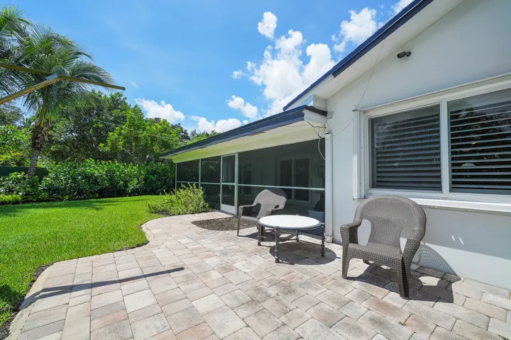 PARTIALLY PAVED BACKYARD SPACE