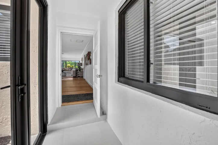 Air conditioned Breezeway between house and garage.