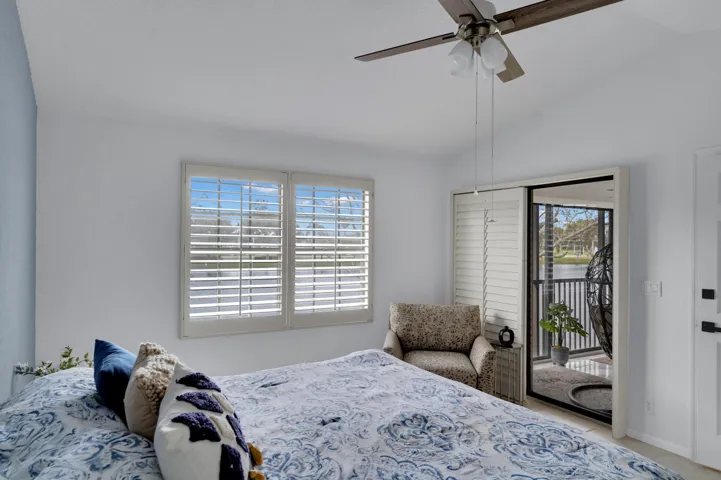 Master Bedroom with Plantation Shutters