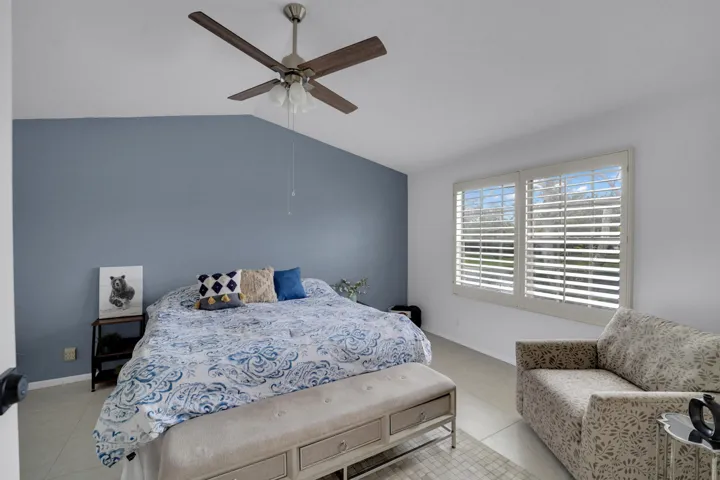 Master Bedroom with Plantation Shutters