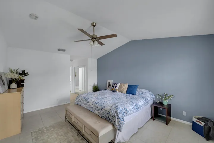 Master Bedroom with Vaulted Ceilings