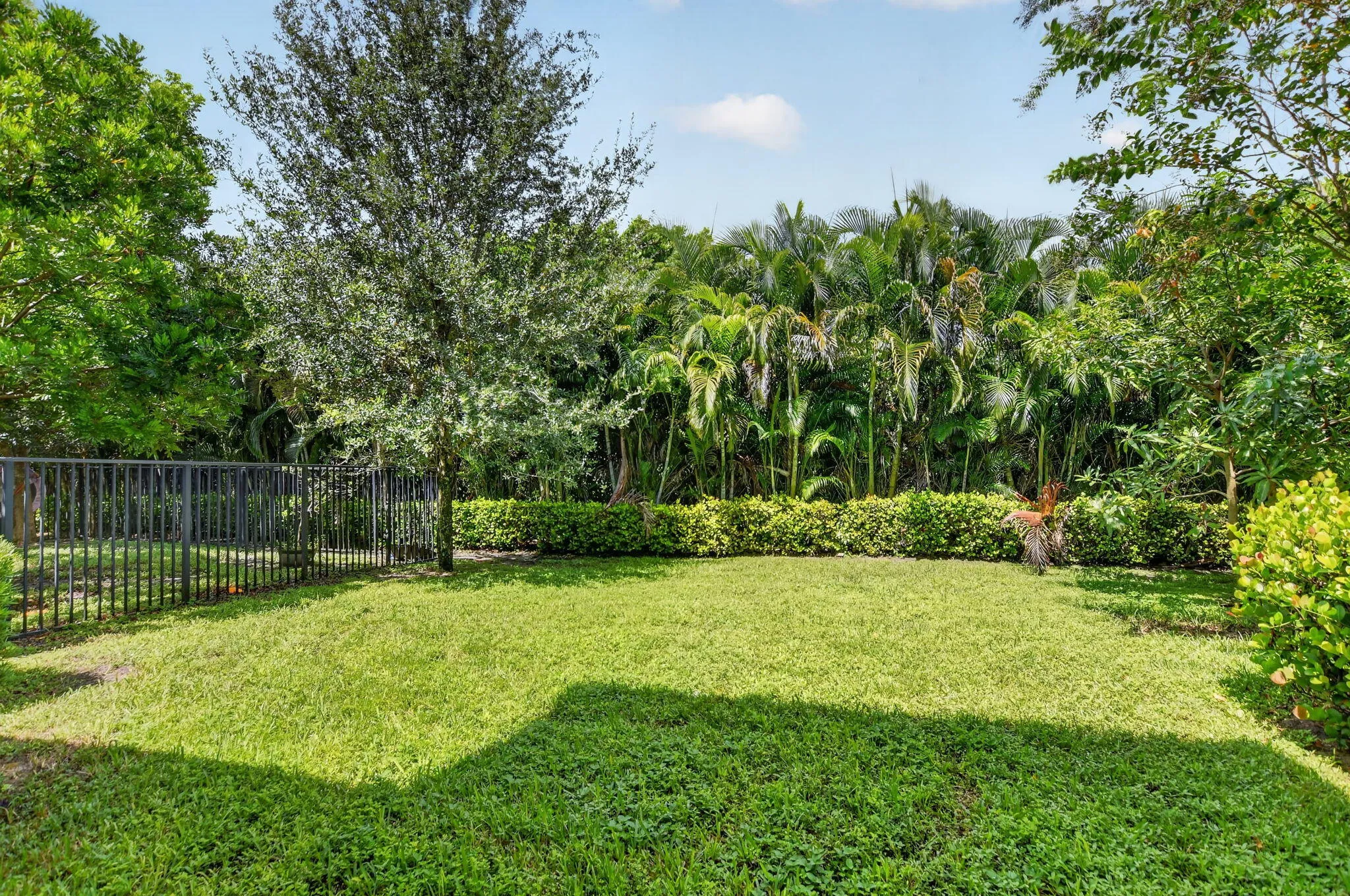 Private rear yard.
